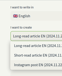 In any format you need