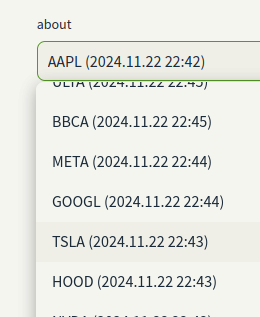 About any stock you track